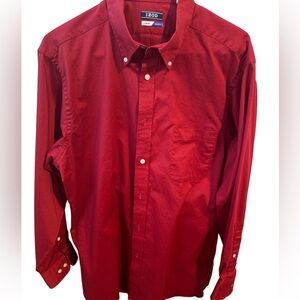 Men’s Izod Red Dress Shirt